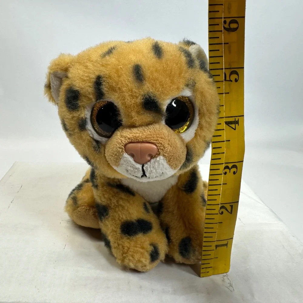 Ty‎ Beanie Boos Freckles the Cheetah Leopard Spotted Plush Gold Glitter Eyes 6in